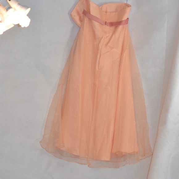 Alfred Angelo SZ 14 Organza-type Lined Strapless Dress - Picture 11 of 13